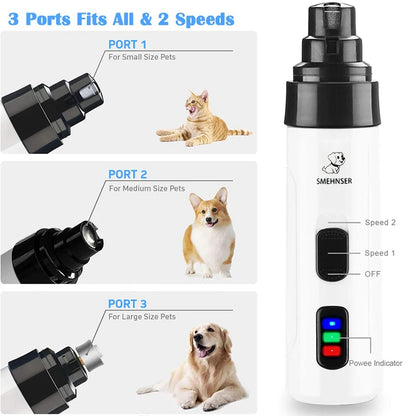 Dog Nail Grinders USB Charging Pet Nail Clippers