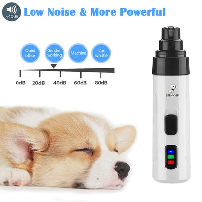 Dog Nail Grinders USB Charging Pet Nail Clippers