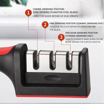 Kitchen 3/4-Segment Knife Sharpener