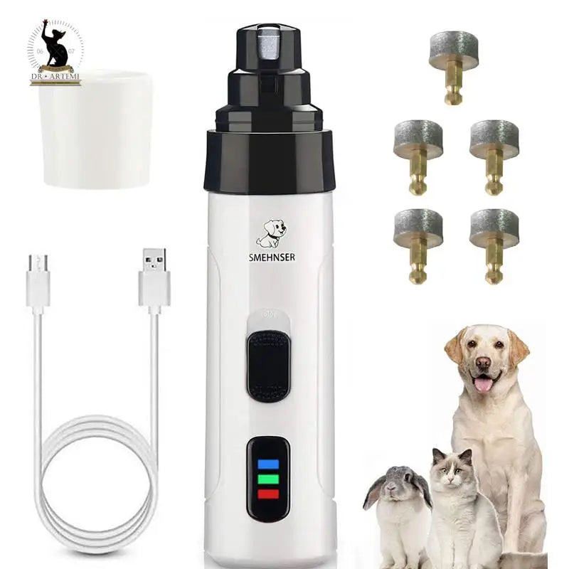 Dog Nail Grinders USB Charging Pet Nail Clippers