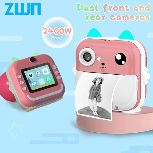 Children 1080P HD Digital Instant Print Camera Toy for Kids With 32G  Memory Card