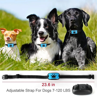 Dog Anti-Barking Device USB Rechargeable Training Collar with Ultrasonic & Vibration