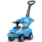 Kids 3 in 1 Ride on Car with Push Handle-Blue